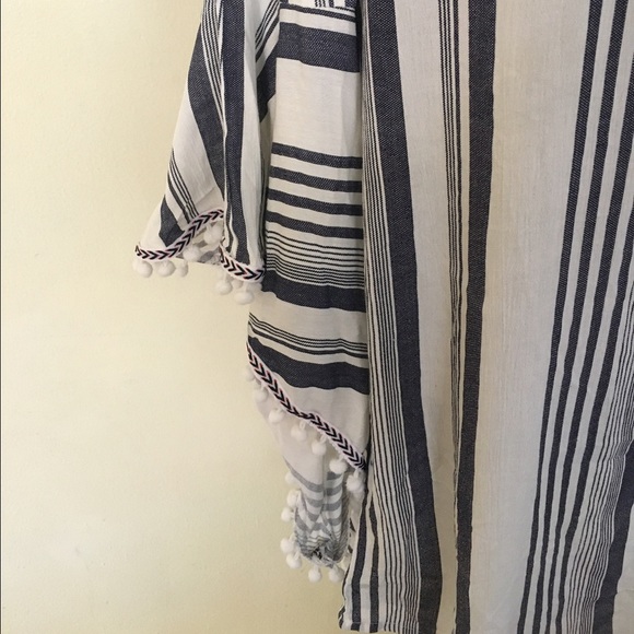 Striped Off the Shoulder Mini Dress - Picture 3 of 3